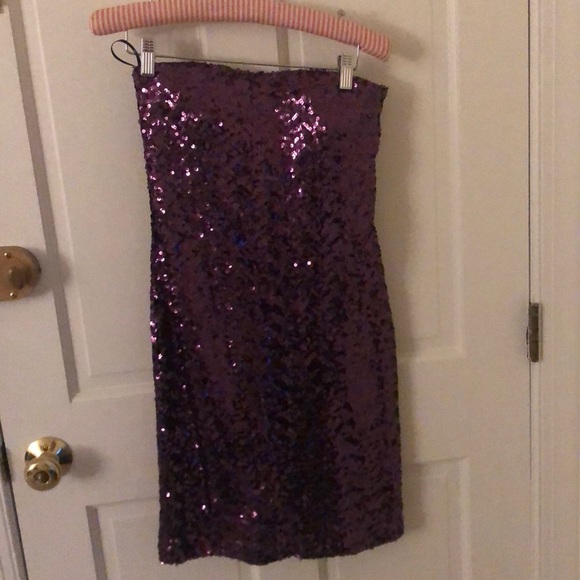 Sequin Purple Dress - Picture 1 of 3